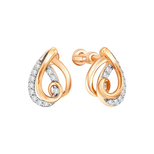 Серьги пусеты-гвоздики, Золото 585, 04-52-0654-00 Серьги пусеты-гвоздики, Золото 585, 04-52-0654-00