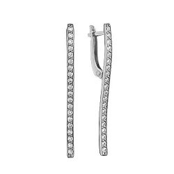 Серьги, Серебро 925, Фианит с105030р                 