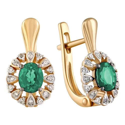 Серьги, Золото 585, 65-41E01277-X0DDEM