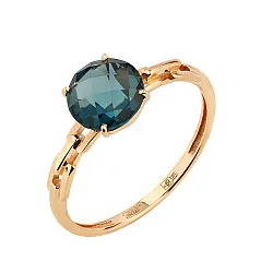 Кольцо Золото 585, Топаз 01-3-114-1100-010