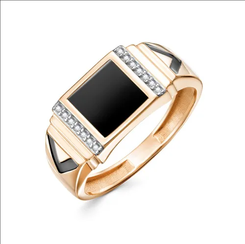 Кольцо мужское (печатка). Золото 585, П1588408 1 36 13 Кольцо мужское (печатка). Золото 585, П1588408 1 36 13