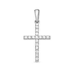 Подвеска крест, Золото 585, Бриллиант 5-2780-103-3Б