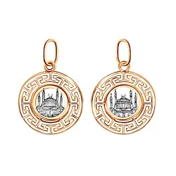 Мусульманская подвеска, Золото 585 КрСВПМ