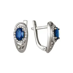 Серьги, Золото 585, Сапфир 54010242б Серьги, Золото 585, Сапфир 54010242б