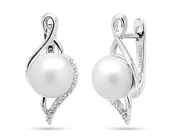 Серьги, Серебро 925, Жемчуг 635765