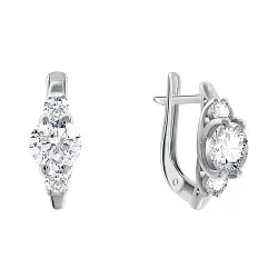 Серьги, Серебро 925, Фианит 2340200260
