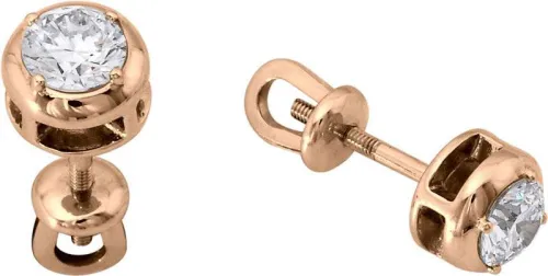 Серьги пусеты-гвоздики, Золото 585, 168111ю