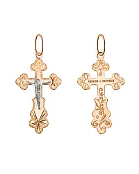 Подвеска крест, Золото 585 102-ИХ-26.13-13