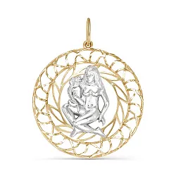 Подвеска знак зодиака Дева 23.08-22.09, Золото 585 030456