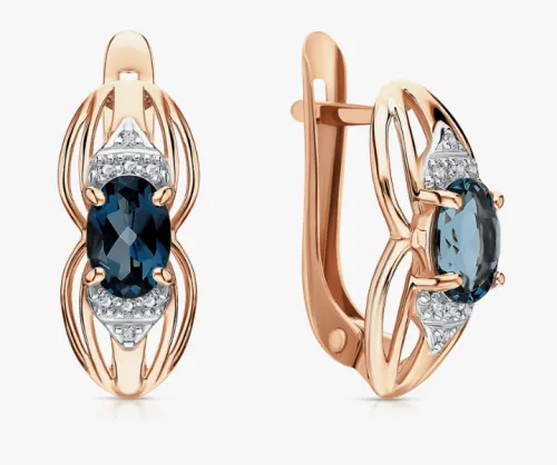 Серьги, Золото 585, 269008 1 2 1