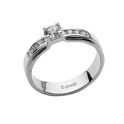 Кольцо Золото 585, Бриллиант 716221ю