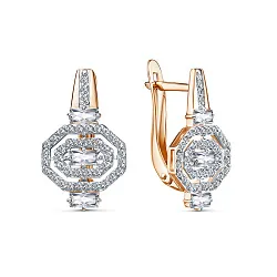 Серьги, Золото 585, Фианит 2603407 1 1 1 Серьги, Золото 585, Фианит 2603407 1 1 1