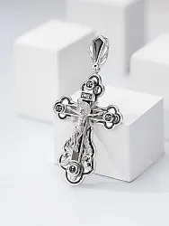 Подвеска крест, Серебро 925, Фианит ПД-1-321рч
