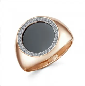 Кольцо мужское (печатка). Золото 585, П1701708 1 36 1 Кольцо мужское (печатка). Золото 585, П1701708 1 36 1