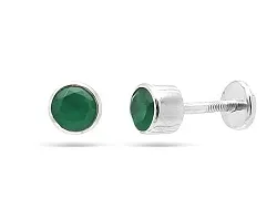 Серьги пусеты-гвоздики, Серебро 925, Агат 638232