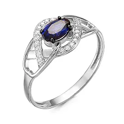 Кольцо Золото 585, Сапфир К215-3724ГТС