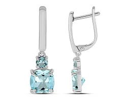 Серьги, Серебро 925, Топаз 657889