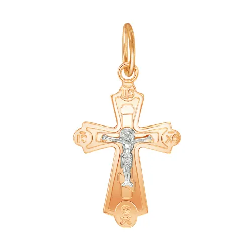 Подвеска крест, Золото 585, 20-0197