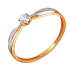 Кольцо Золото 585, Фианит 1226007 1 1 1