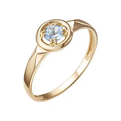 Кольцо Золото 585, Топаз К122-6077Т