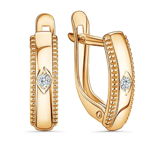 Серьги, Золото 585, 01-02-0501-00
