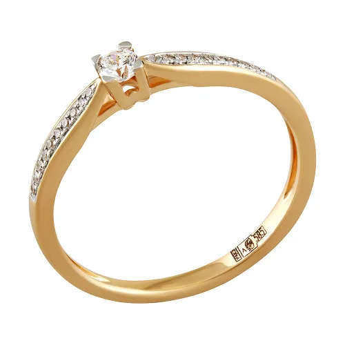 Кольцо Золото 585, 65-41R01231-X1DD Кольцо Золото 585, 65-41R01231-X1DD