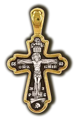 Подвеска крест, Серебро 925 08445