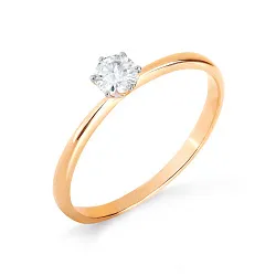 Кольцо Золото 585, Фианит Т142017111