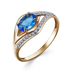 Кольцо Золото 585, Топаз 1468708 1 6 1
