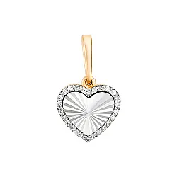 Подвеска фантазийная,  Золото 585, Бриллиант П113-5131