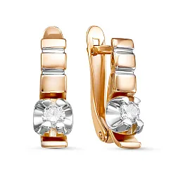 Серьги, Золото 585, Фианит 2414707 1 1 1 Серьги, Золото 585, Фианит 2414707 1 1 1