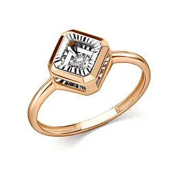 Кольцо Золото 585, Бриллиант 01-11-51197-11-00