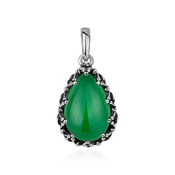 Подвеска фантазийная,  Серебро 925, Агат 3310396407-60