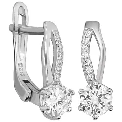 Серьги, Серебро 925, Фианит LLE 295 Серьги, Серебро 925, Фианит LLE 295
