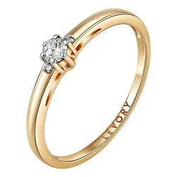 Помолвочное кольцо,  Золото 585, Бриллиант 65-41R01253-X1DD