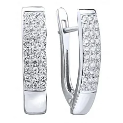 Серьги, Серебро 925, Фианит с1098р Серьги, Серебро 925, Фианит с1098р