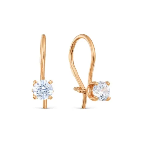 Детские серьги,  Золото 585, Т10202В266