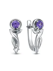 Серьги, Золото 585, Танзанит 64010720б