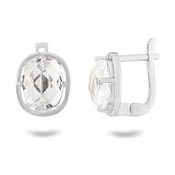 Серьги, Серебро 925, Хрусталь горный 654577 Серьги, Серебро 925, Хрусталь горный 654577