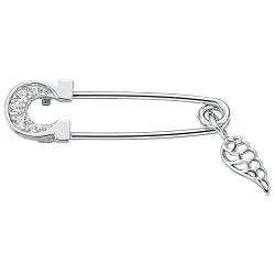  Брошь Серебро 925, Фианит LLHP 39