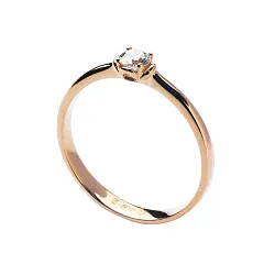 Помолвочное кольцо,  Золото 585, Бриллиант 714611ю