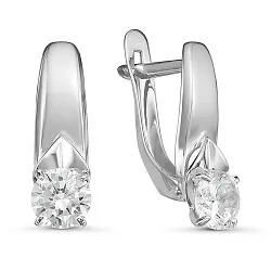 Серьги, Золото 585, Фианит б126659