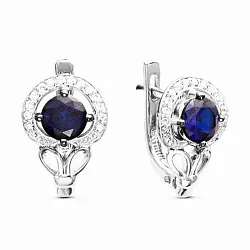 Серьги, Золото 585, Сапфир С215-3726ГТС Серьги, Золото 585, Сапфир С215-3726ГТС