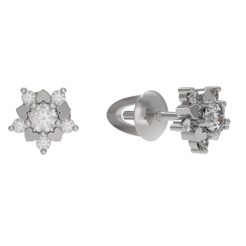 Серьги пусеты-гвоздики, Серебро 925, 1039012-01110