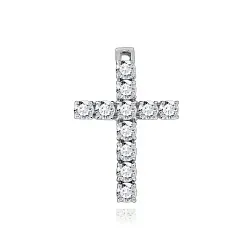 Подвеска крест, Серебро 925, Фианит 3340201045