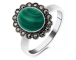 Кольцо Серебро 925, Малахит 656374