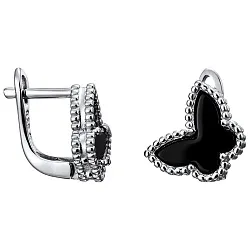 Серьги, Серебро 925, Агат LLE 449