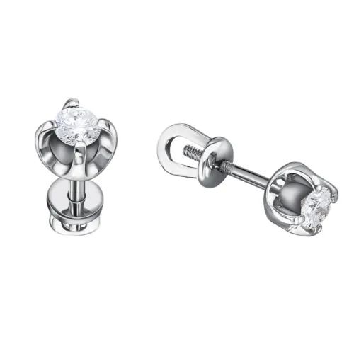 Серьги пусеты-гвоздики, Золото 585, 100221ю