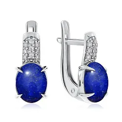 Серьги, Серебро 925, Лазурит 2340470373л