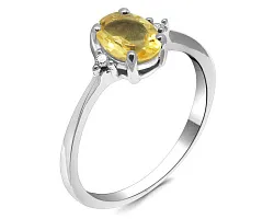 Кольцо Серебро 925, Цитрин 648207